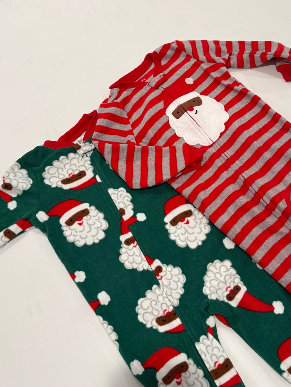 Carter's Santa Fleece Footed Pajama Set